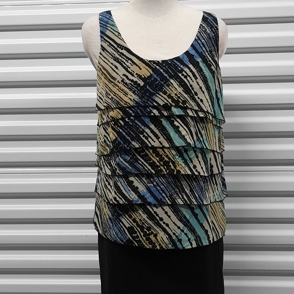 Kenneth Cole New York Top Blouse Womens Size 8 Sleeveless Ladies - Picture 1 of 9